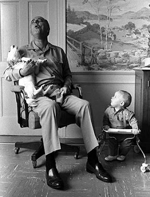 grandson at the LBJ Ranch.