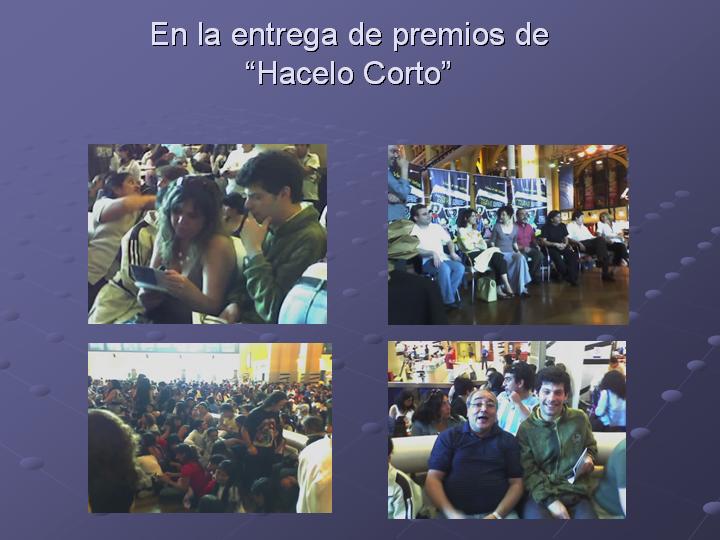 Capacidades Brillantes estuvo en la entrega de premios de Hacelo Corto