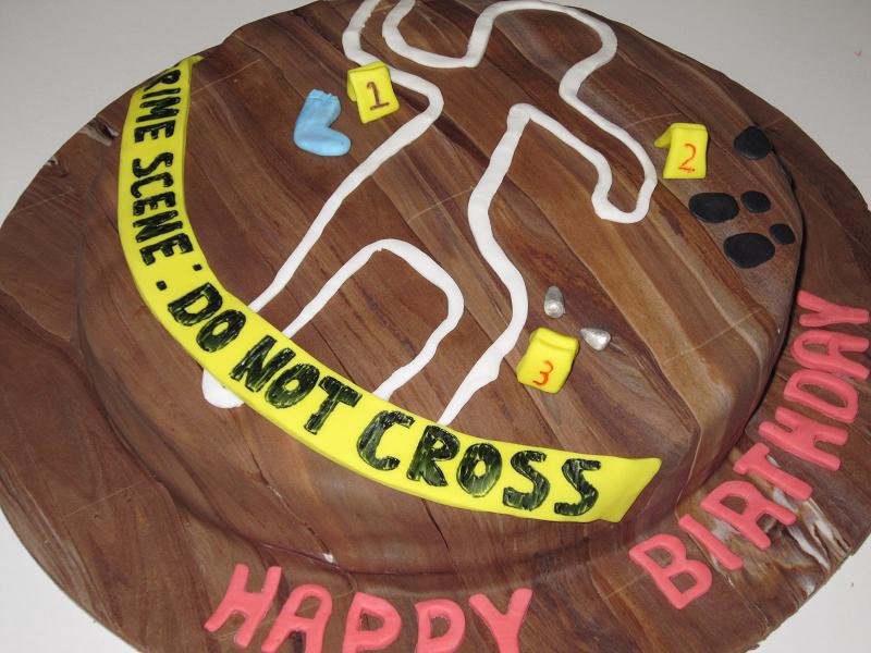 Margs Kitchen Csi Theme Cake