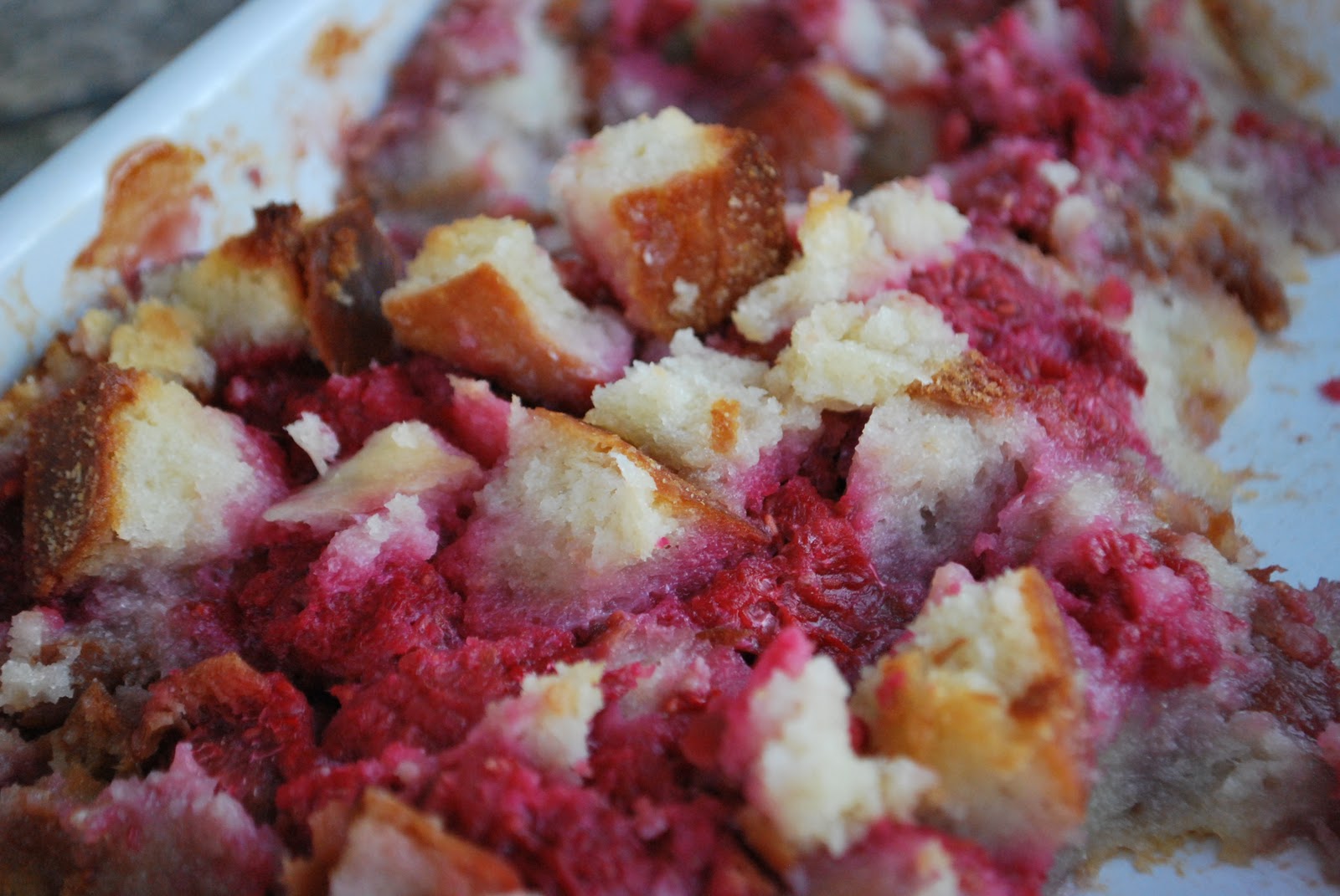 Amorris Kneaders' Raspberry Bread Pudding