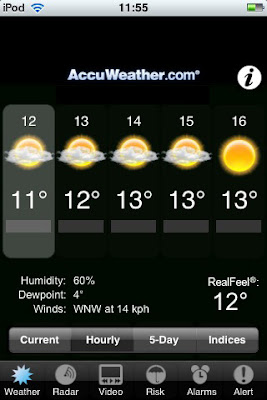 Accuweather iPhone application accuweather, iphone, ipod touch
