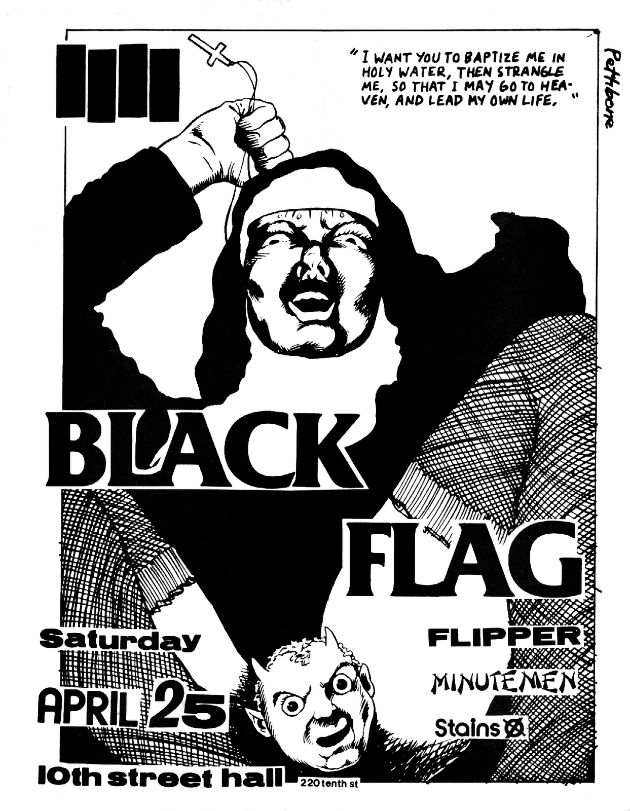 mi historia del rock amp roll flyers black flag flyers