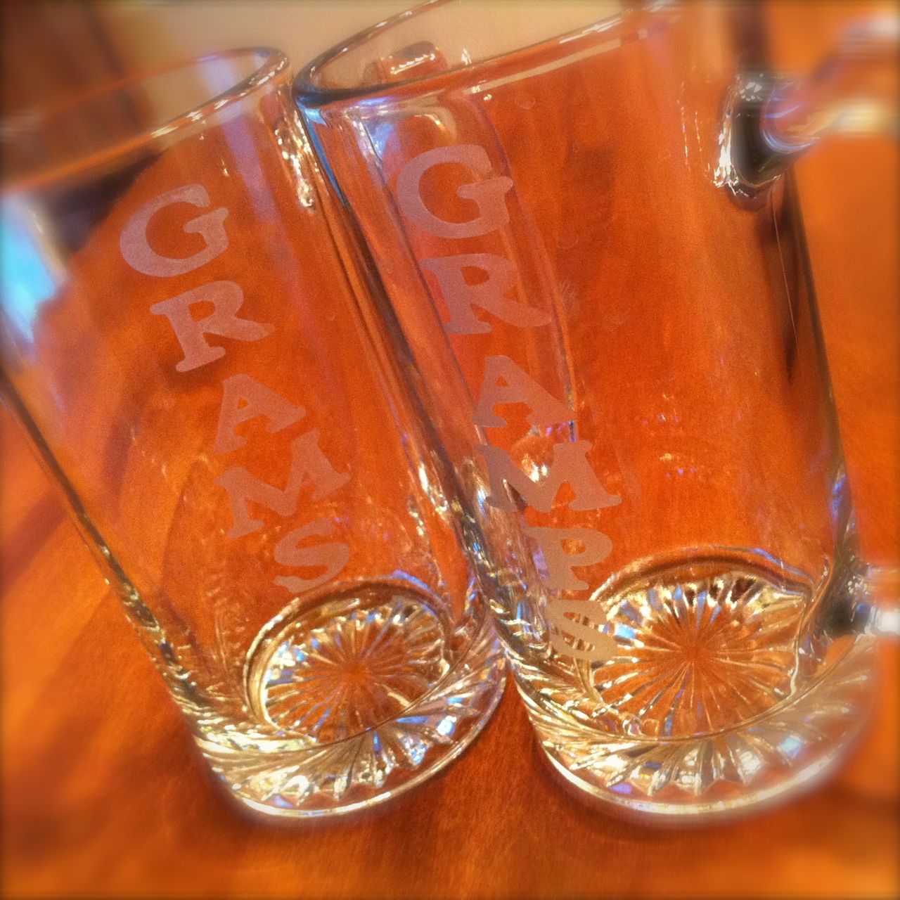 Generally Creative 2 Etched Beer Mugs