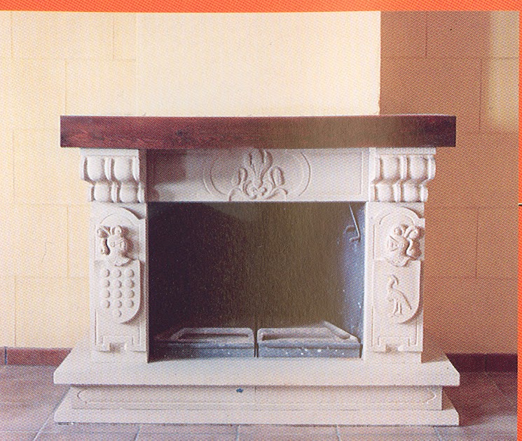 Trabajos en piedra: Chimenea en piedra del país.