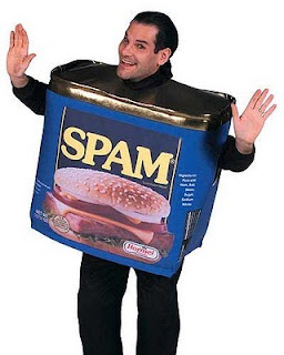 An inconvenient technical PR person sending out some SPAM. Isn't it great that SPAM is named after a funny meat product? Really useful for photos.