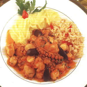 pulpo entomatado a la castellana recetas