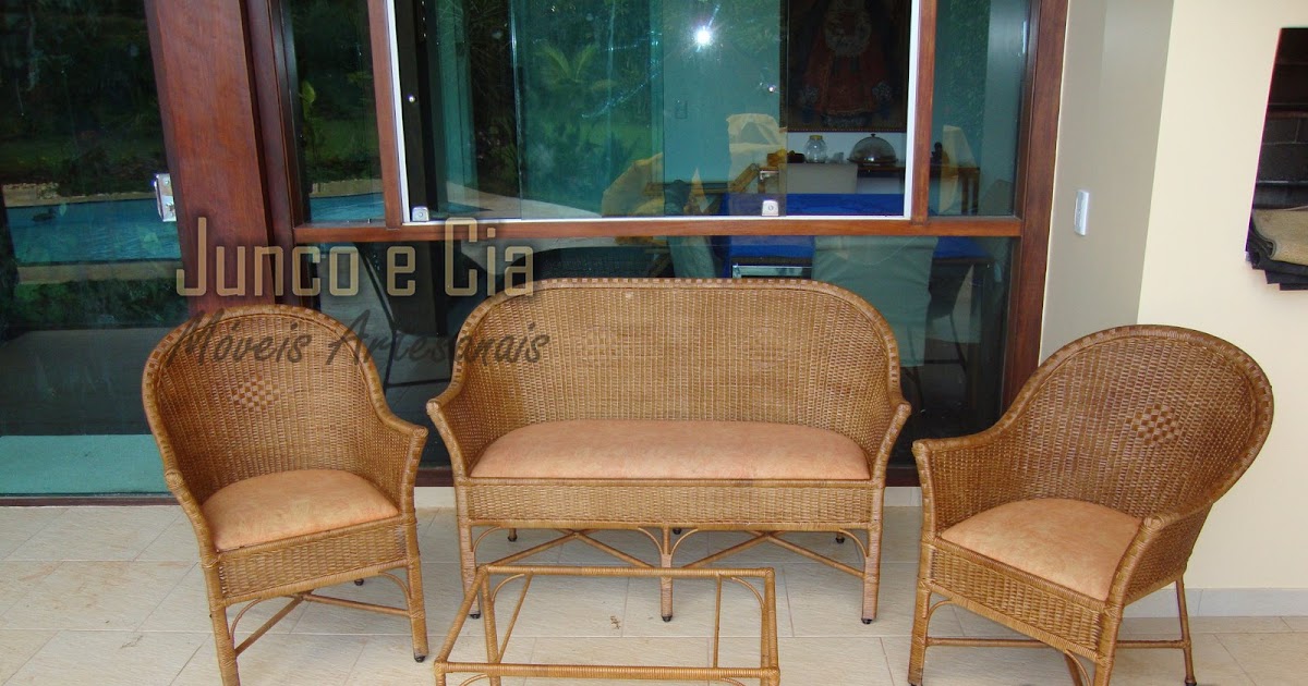 Junco & Cia Jogo de Sofá em Junco