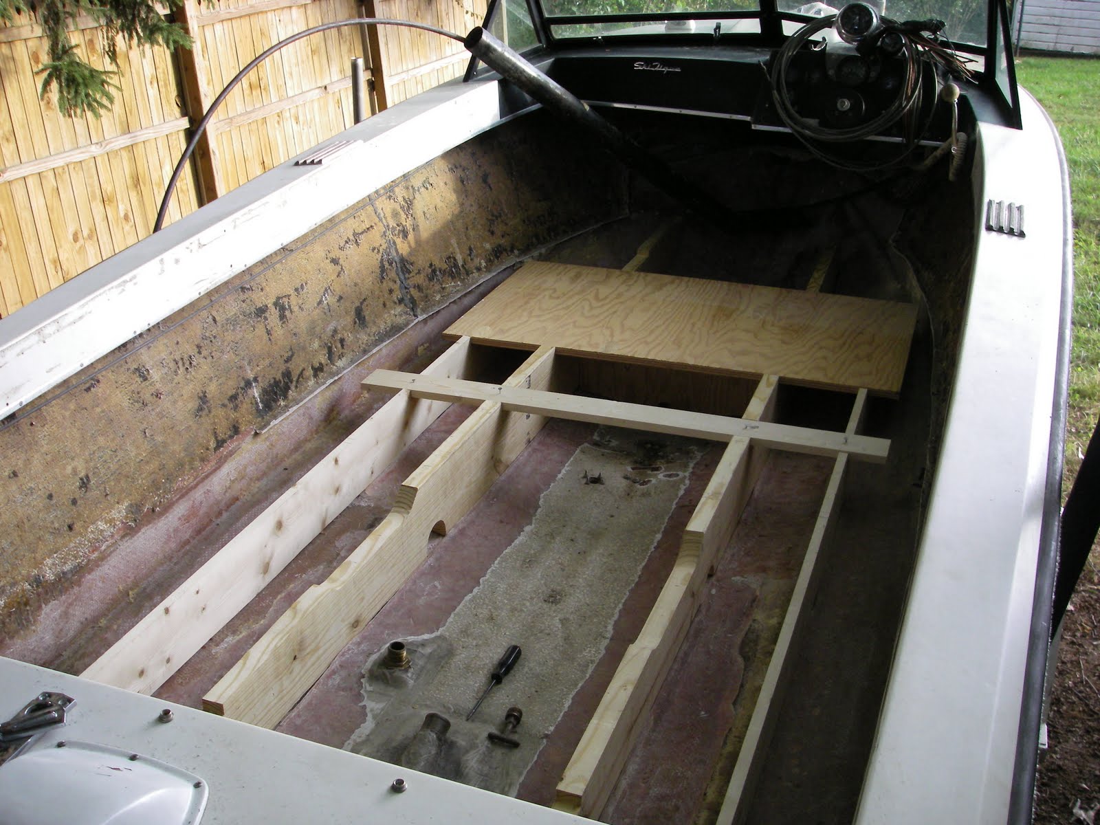 Sailing Adventures of SOS New Stringers for an old boat