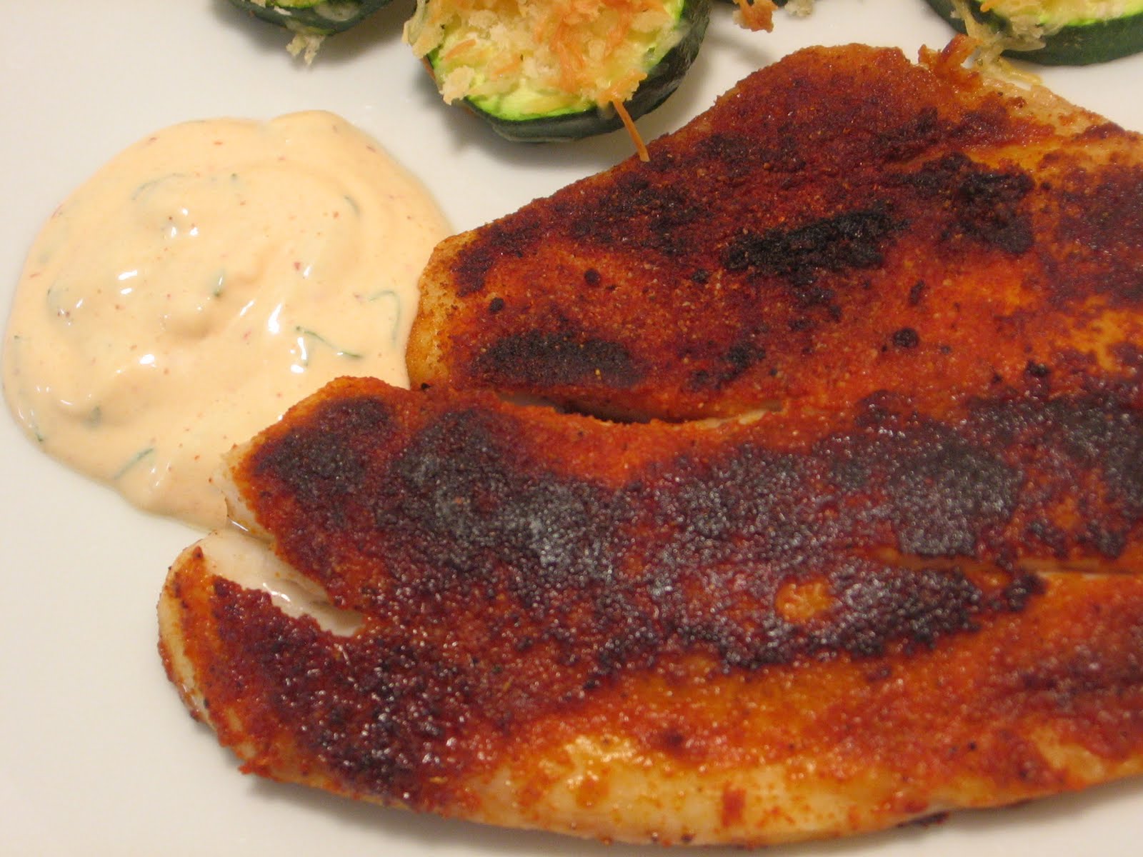 Jenn's Food Journey Blackened Tilapia with Rémoulade