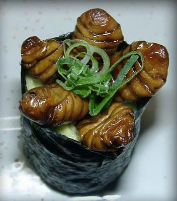 Japanese Weird Food - Insect Sushi Seen On www.coolpicturegallery.us Japanese Weird Food - Insect Sushi Seen On www.coolpicturegallery.us