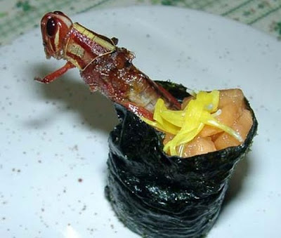 Japanese Weird Food - Insect Sushi Seen On www.coolpicturegallery.us Japanese Weird Food - Insect Sushi Seen On www.coolpicturegallery.us