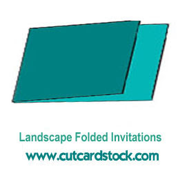 New Item: LANDSCAPE Folded Invitations