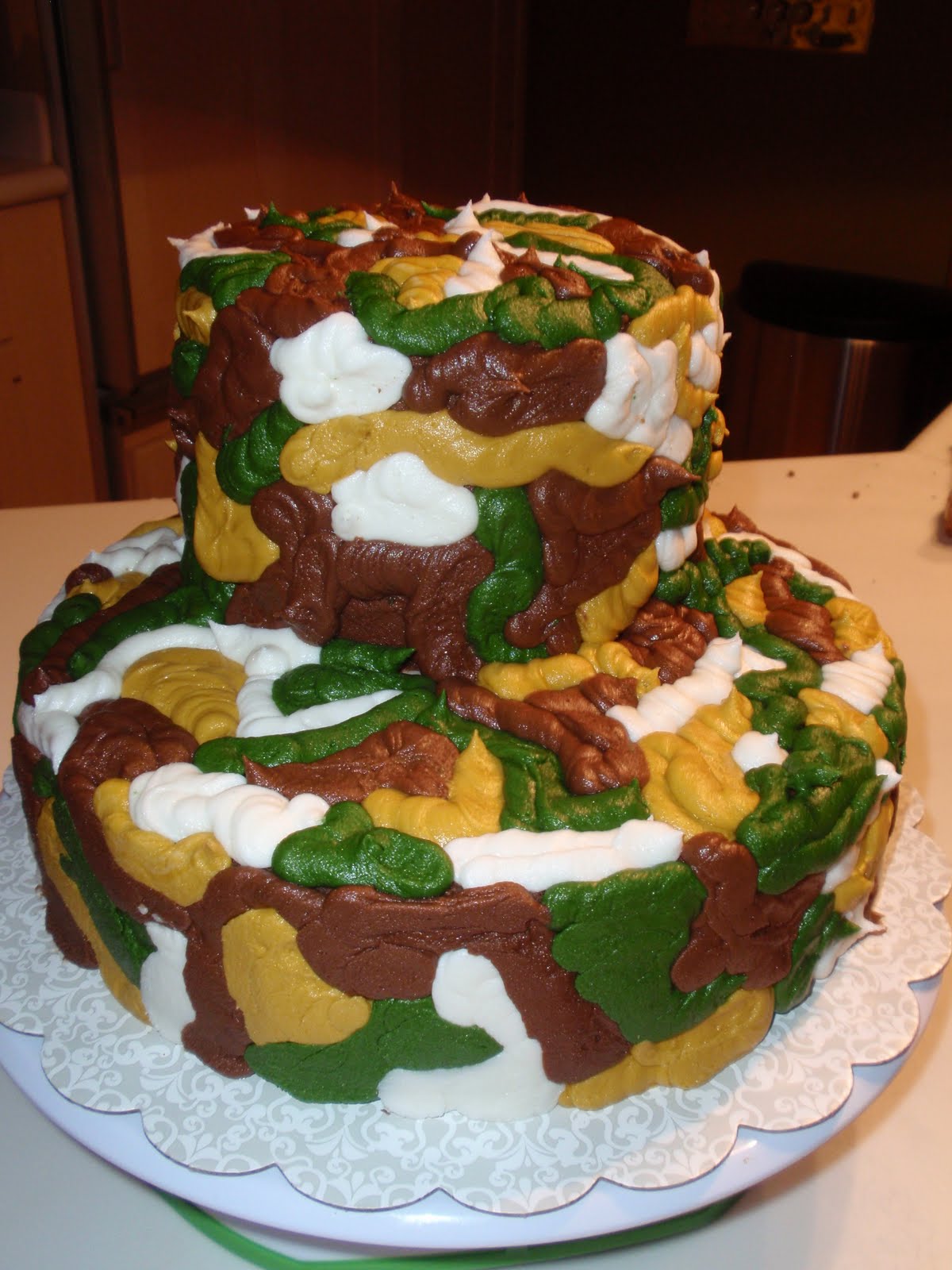 Saving Doug S Sanity How I Made A Camouflage Cake Inside And Out