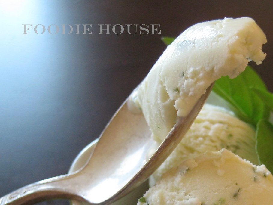 Foodie House Ice Cream of the BasilLime Persuasion