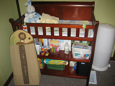 hanging changing table