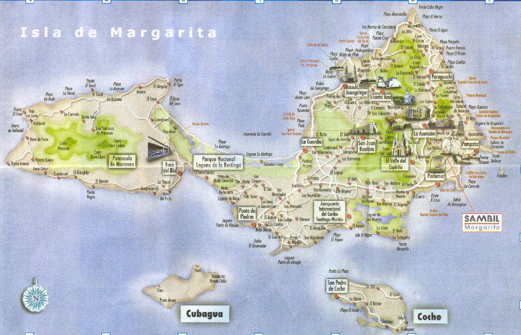 Localización Geográfica, Isla de Margarita Conociendo Nuestra Venezuela