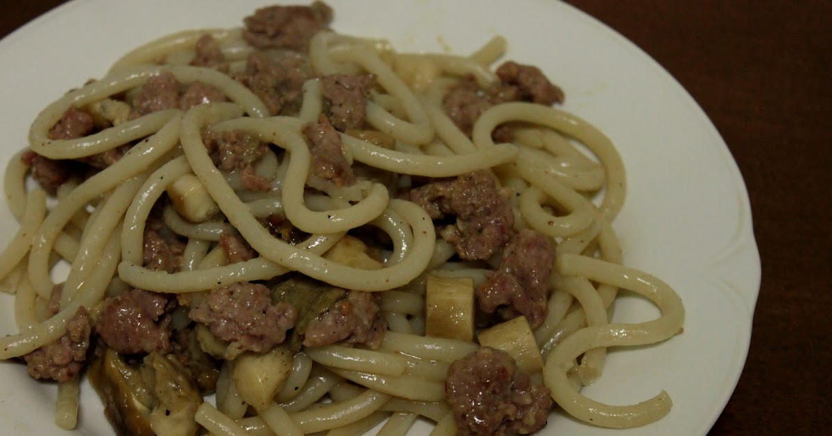 Doof Backwards! Pici alla Salsiccia e Porcini