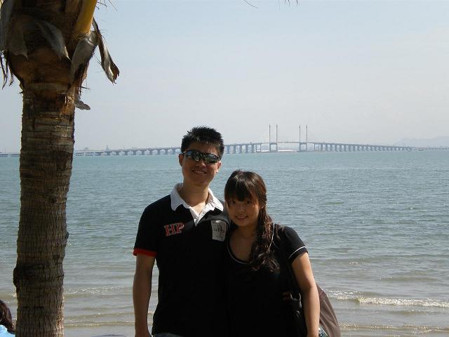 My eldest son Kow Ren Yi and his girl friend in Pulau Jerejak