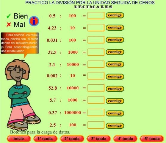 Blog de Matemática: Divisiones con decimales