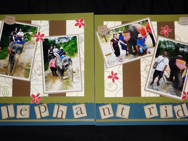 The Elephant Ride - Scrapbooking Template for Class Thurs 8th July 2010