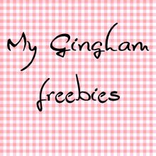 Gingham freebies