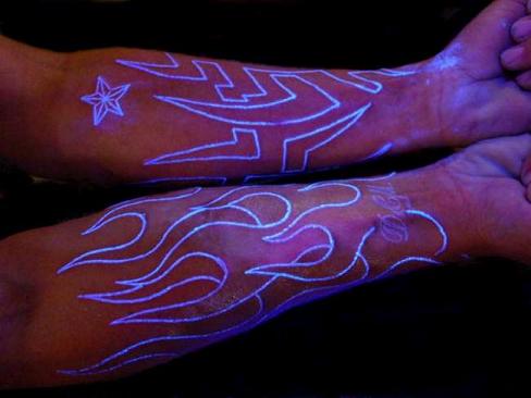 Ink Art Tattoos: UV Jellyfish Tattoo.