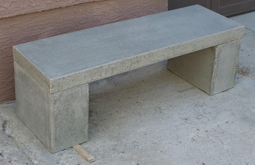 concrete bench making