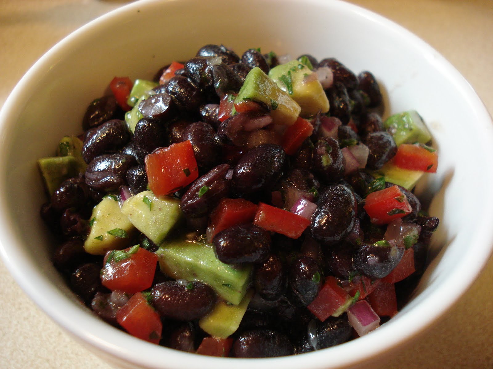 The Holistic Chef Black Bean Salad with Lime Vinaigrette