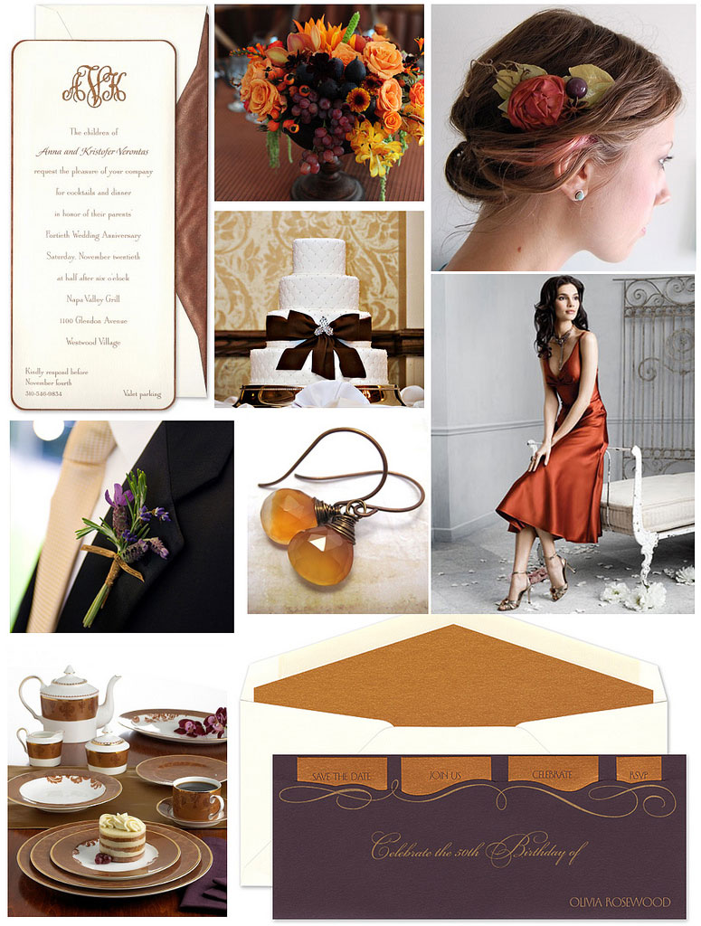 copper wedding colors