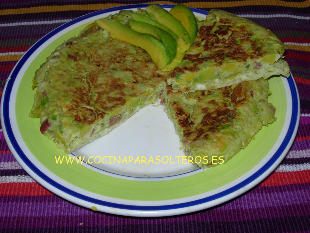 Tortilla de aguacate COCINA PARA SOLTEROS