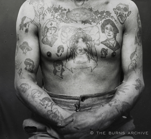 19th Century French Criminal Tattoos by Lacassagne