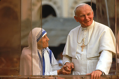 Mère Teresa et SS Jean-Paul II