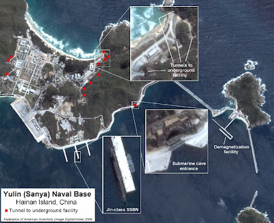 base sousmarine de Yulin (Hainan) base de Yulin