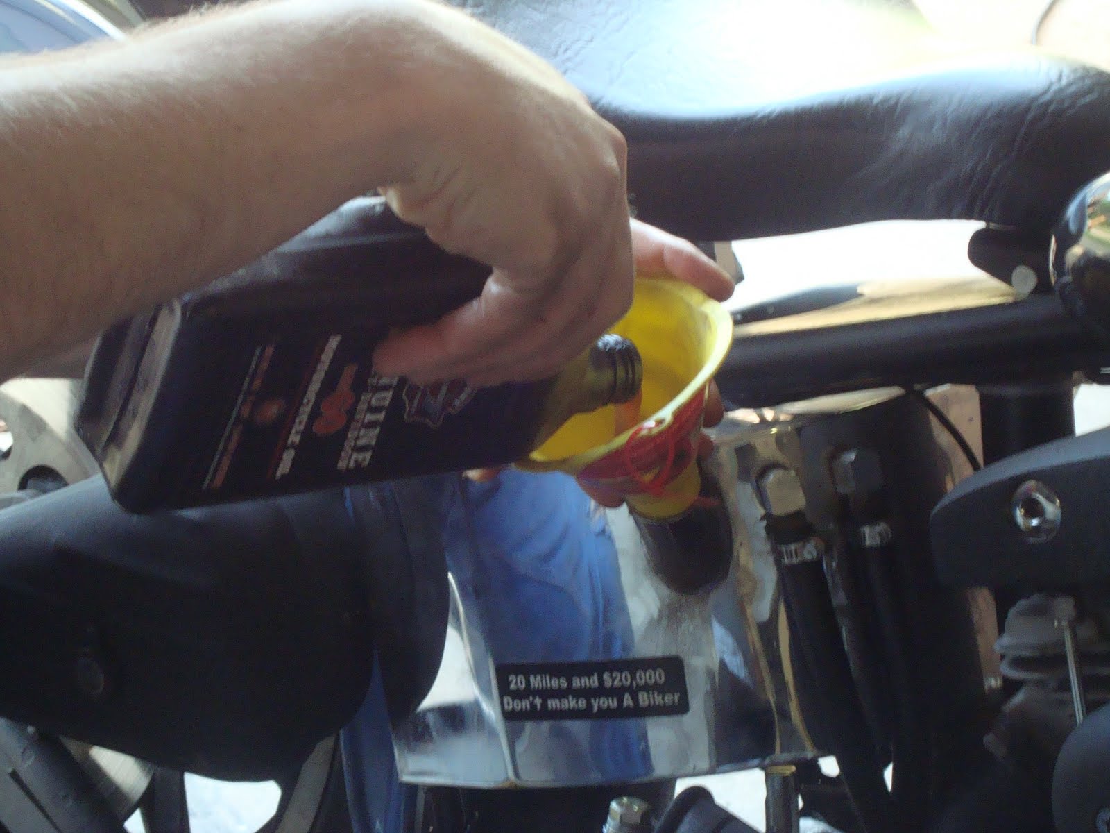 Tear it up, fix it, repeat Shovelhead oil change