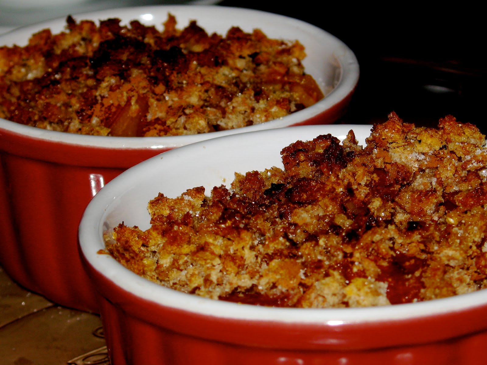 Domestic Divas Blog Meatless Monday Individual Plum Crumbles with
