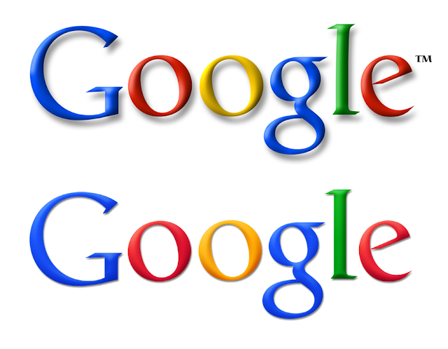 Google-Logo | Vorher (oben) und Nachher (unten)