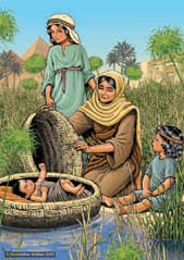 The Bible illustration blog: Moses in the Bulrushes
