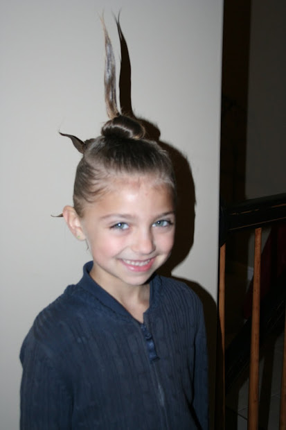 crazy hair day cute girls