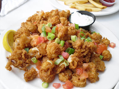 Calamari appetizer at Charlie Don't Surf, White Rock, BC.