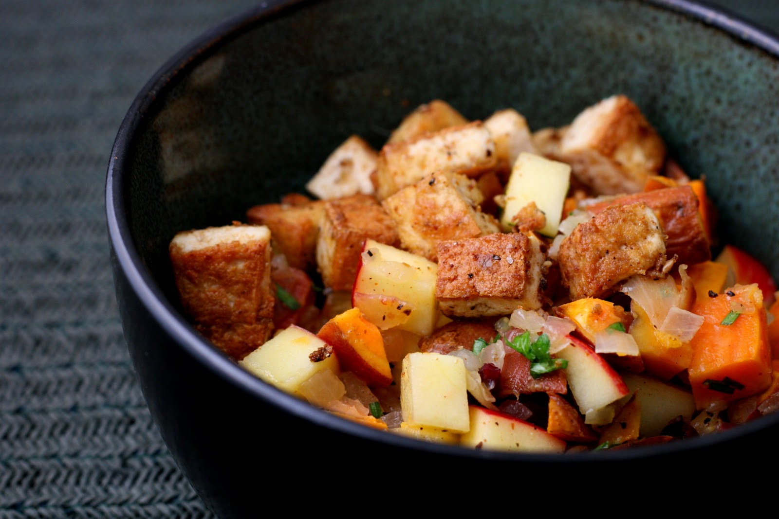 Sweet Potato, Apple Salad with Apple Cider Vinaigrette Coastal Cooking
