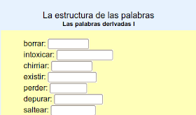 La estructura de las palabras La
estructura de las palabras