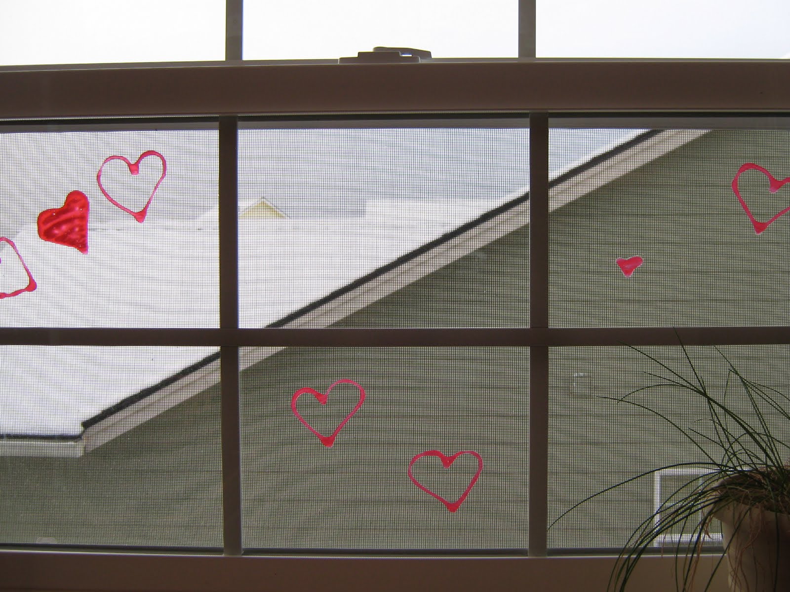 Almost Unschoolers Valentine's Glue Window Clings, and Necklaces
