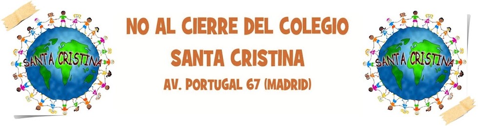 NO AL CIERRE DEL COLEGIO SANTA CRISTINA- MADRID