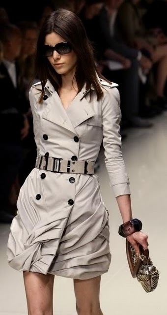 White Burberry Trench