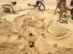 Castillo de arena en Playa dorada