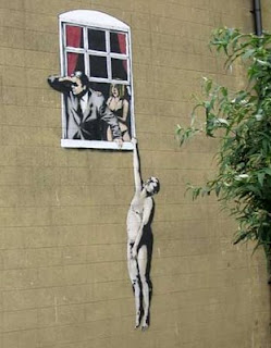 banksy well semester question last work placed versions subverted known 2005 paintings he
