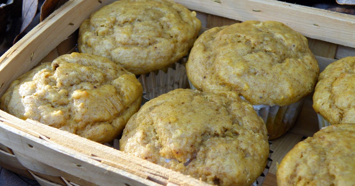 Vittles and Bits Pumpkin Pancake Muffins with Maple Cream Cheese Swirl