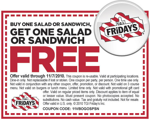 free coupons to print. Print Coupon middot; Find a Friday#39;s