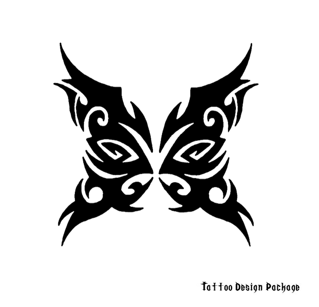 Free tribal tattoo designs 105. Butterfly Tattoos.