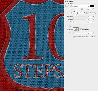Sewing a Fabric Badge in Photoshop image 12